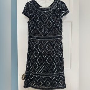 Adrianna Papell Beaded Cocktail Dress